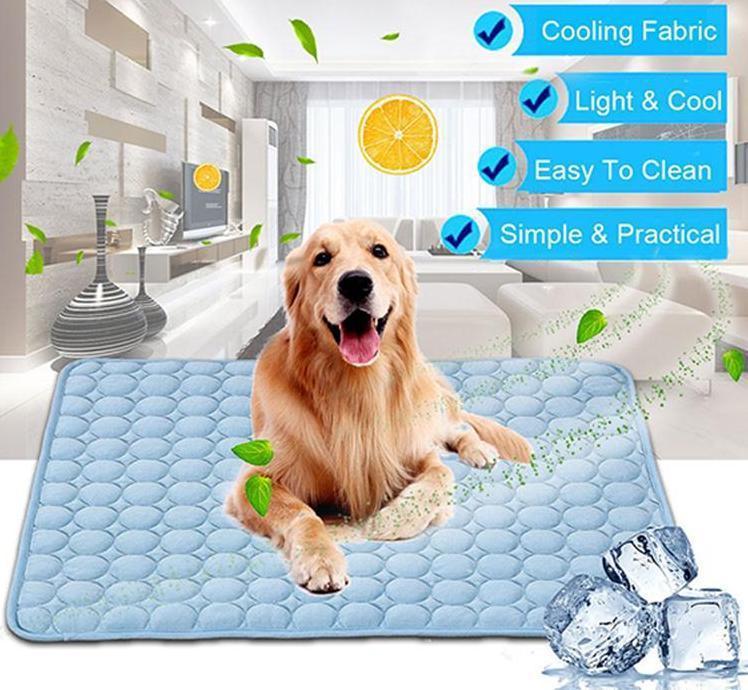 Pet Ice Silk Cooling Mat – Summer Dog & Cat Cool Nest Pad