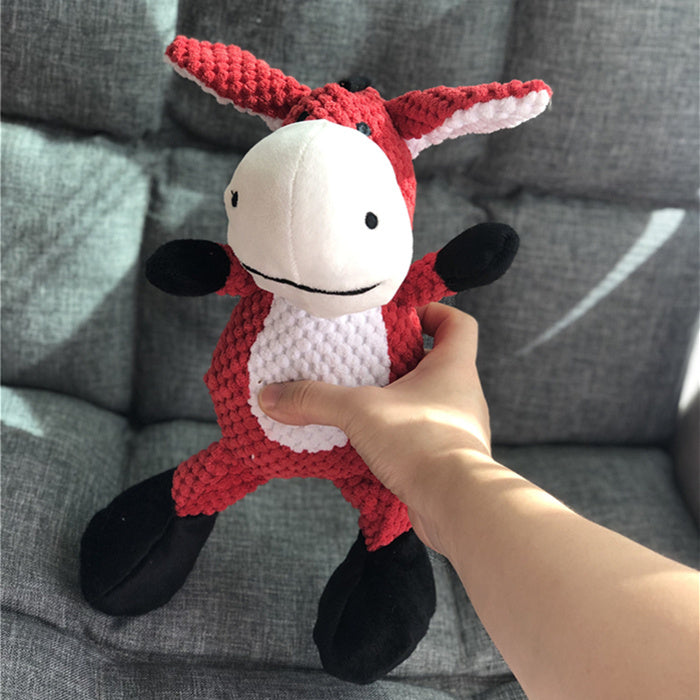 Soothing Squeaky Dog Toy – Bite-Resistant for Medium & Large Dogs
