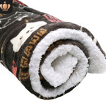 Cute Cat & Dog Blanket – Soft Coral Cashmere Pet Mat
