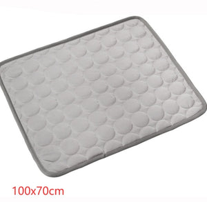 Pet Ice Silk Cooling Mat – Summer Dog & Cat Cool Nest Pad