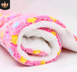 Cute Cat & Dog Blanket – Soft Coral Cashmere Pet Mat