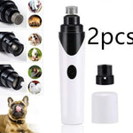 Electric Pet Nail Grinder – Low Noise USB Nail Clipper for Dogs & Cats