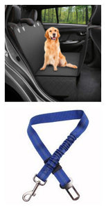 Dog Car Seat Cover Hammock – Waterproof Pet Safety Protector with Mesh & Pocket