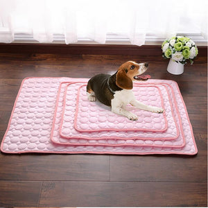 Pet Ice Silk Cooling Mat – Summer Dog & Cat Cool Nest Pad