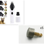 Electric Pet Nail Grinder – Low Noise USB Nail Clipper for Dogs & Cats