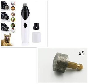 Electric Pet Nail Grinder – Low Noise USB Nail Clipper for Dogs & Cats
