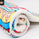 Cute Cat & Dog Blanket – Soft Coral Cashmere Pet Mat