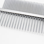 Double-Row Pet Grooming Comb – Stainless Steel & Plastic Hair Brush