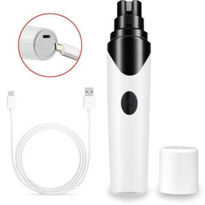 Electric Pet Nail Grinder – Low Noise USB Nail Clipper for Dogs & Cats