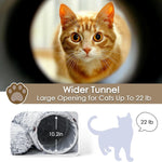 Cat Tunnel Bed – Indoor Play Tube with Washable Soft Mat for Cats & Small Pets