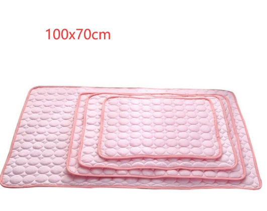 Pet Ice Silk Cooling Mat – Summer Dog & Cat Cool Nest Pad
