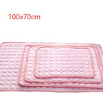 Pet Ice Silk Cooling Mat – Summer Dog & Cat Cool Nest Pad