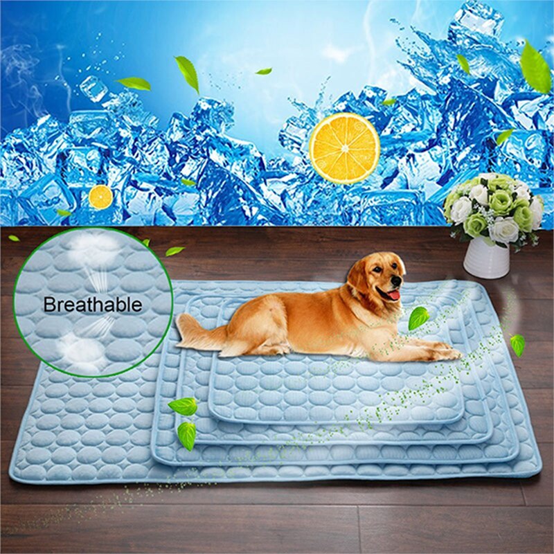 Pet Ice Silk Cooling Mat – Summer Dog & Cat Cool Nest Pad