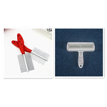 Double-Row Pet Grooming Comb – Stainless Steel & Plastic Hair Brush