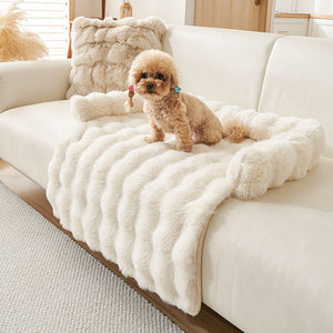 Winter Thicken Thermal Dog Mat – Non-Slip Plush Pet Bed