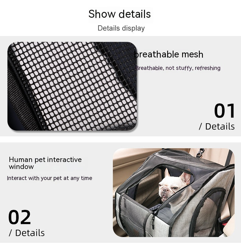 Portable Dog Car Cage – Travel Nest & Pet Carrier