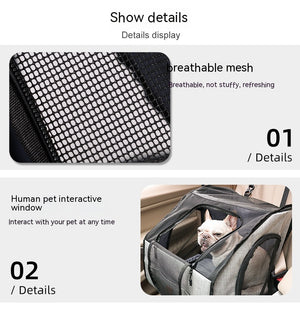 Portable Dog Car Cage – Travel Nest & Pet Carrier