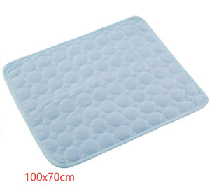 Pet Ice Silk Cooling Mat – Summer Dog & Cat Cool Nest Pad