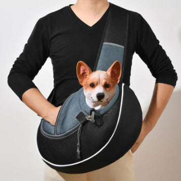 Portable Pet Carrier Bag – Crossbody Travel Bag for Dogs & Cats