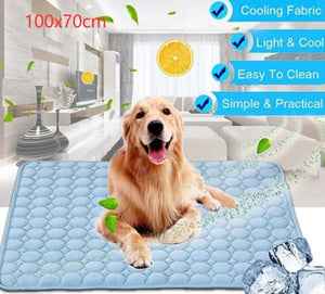 Pet Ice Silk Cooling Mat – Summer Dog & Cat Cool Nest Pad
