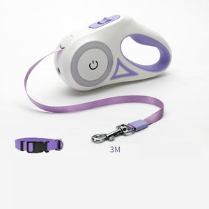 Retractable Dog Leash & Collar Set – Automatic Pet Traction Rope for Small & Medium Dogs