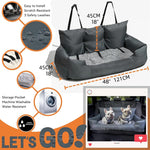 Pet Car Kennel & Dog Car Mat – Outdoor Travel Dog Carrier
