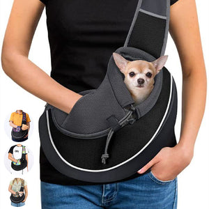 Portable Pet Carrier Bag – Crossbody Travel Bag for Dogs & Cats