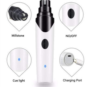 Electric Pet Nail Grinder – Low Noise USB Nail Clipper for Dogs & Cats