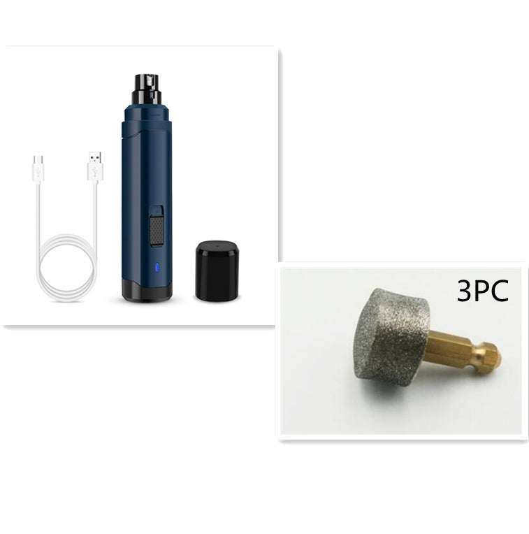 Electric Pet Nail Grinder – Low Noise USB Nail Clipper for Dogs & Cats