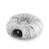 Cat Tunnel Bed – Indoor Play Tube with Washable Soft Mat for Cats & Small Pets