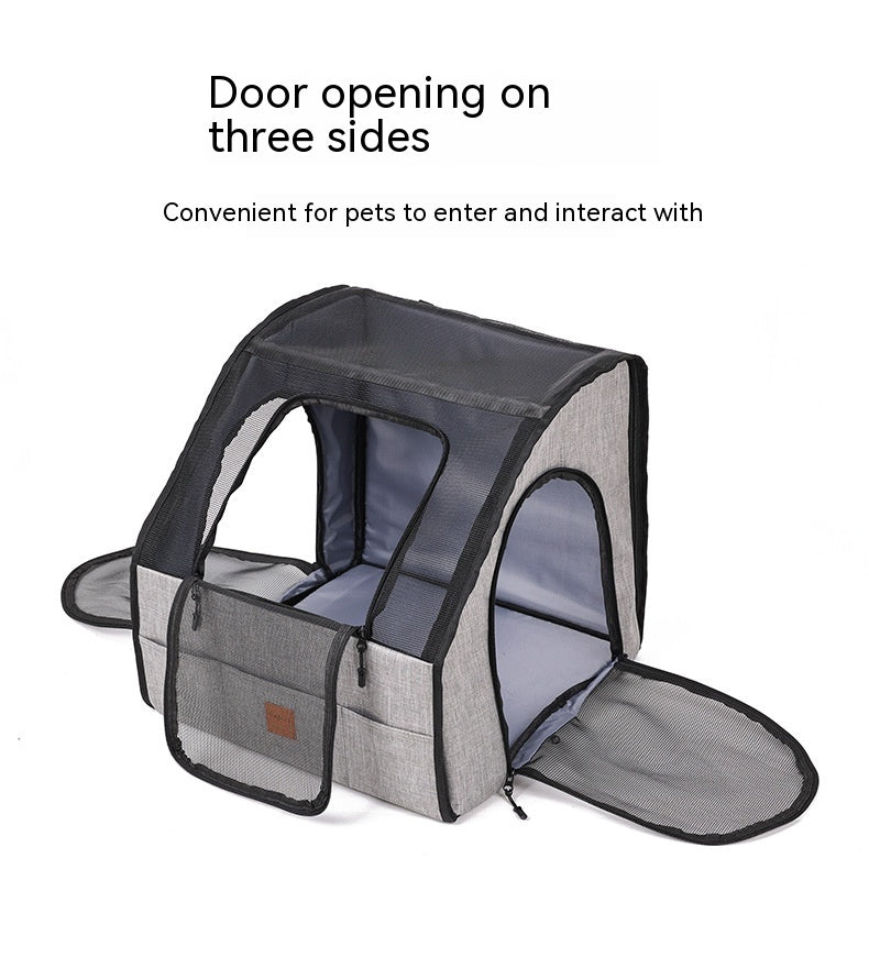 Portable Dog Car Cage – Travel Nest & Pet Carrier