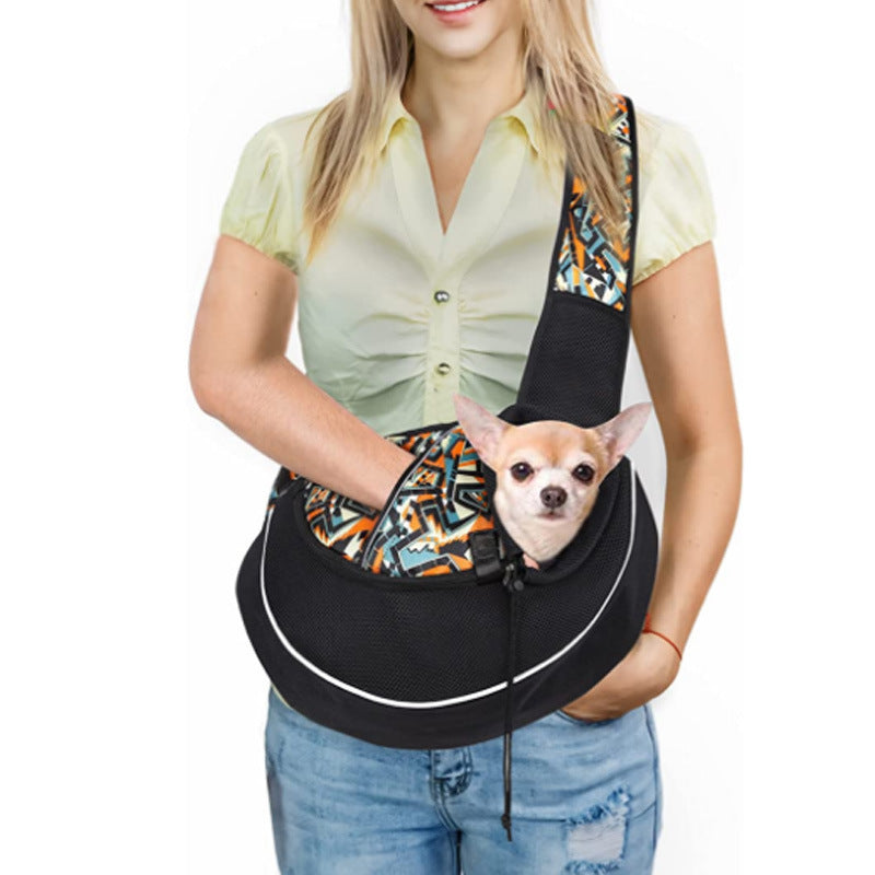 Portable Pet Carrier Bag – Crossbody Travel Bag for Dogs & Cats
