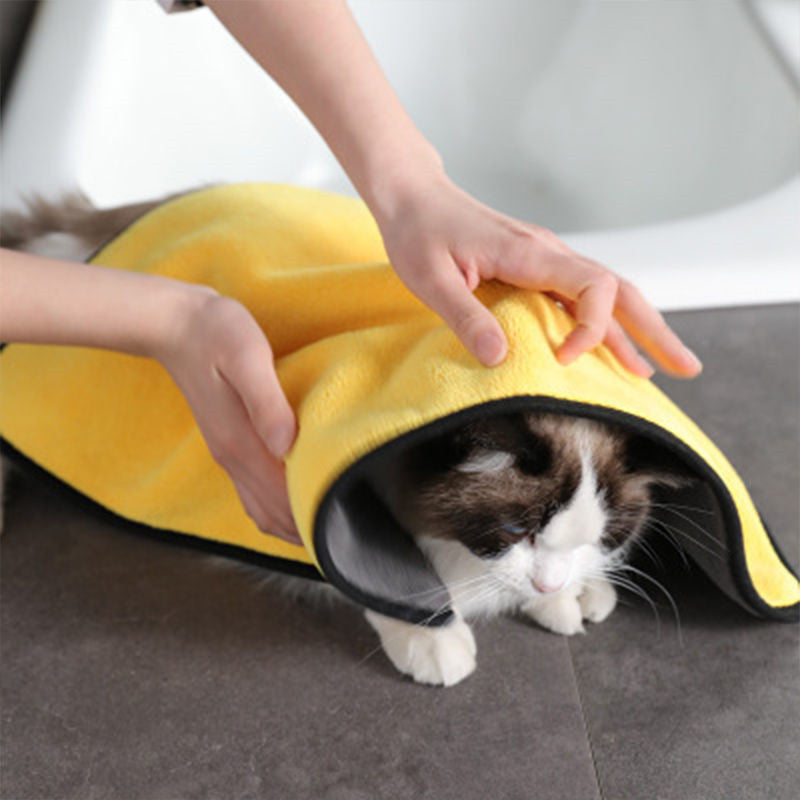 Pet Plus-Size Bath Towel – Quick-Dry Fiber Pet Towel