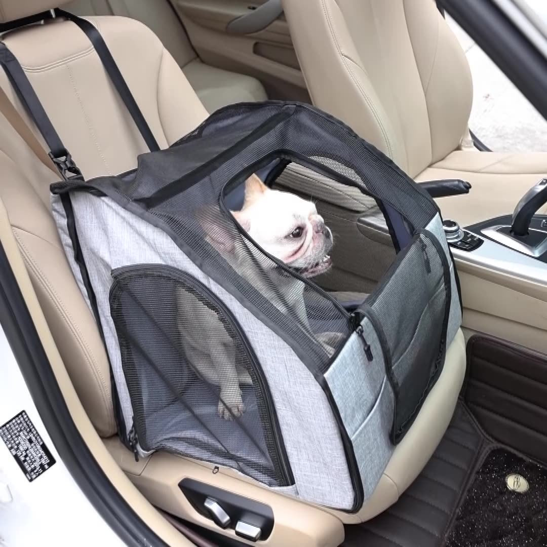 Portable Dog Car Cage – Travel Nest & Pet Carrier