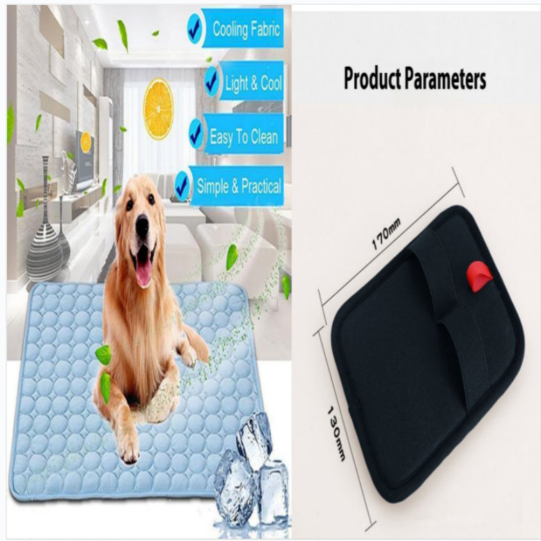 Pet Ice Silk Cooling Mat – Summer Dog & Cat Cool Nest Pad