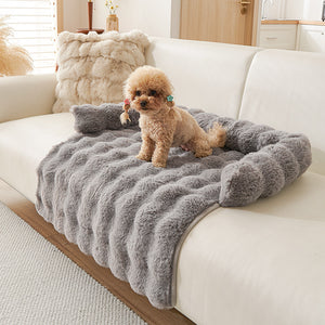 Winter Thicken Thermal Dog Mat – Non-Slip Plush Pet Bed