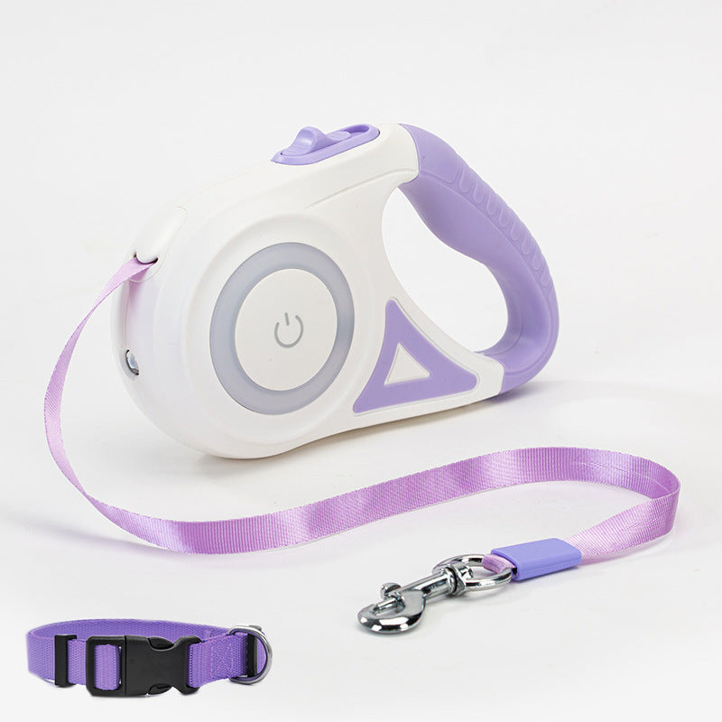 Retractable Dog Leash & Collar Set – Automatic Pet Traction Rope for Small & Medium Dogs
