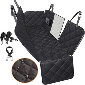 Dog Car Seat Cover Hammock – Waterproof Pet Safety Protector with Mesh & Pocket
