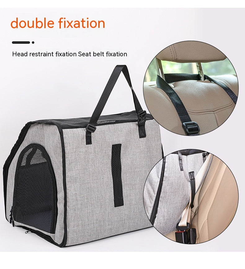 Portable Dog Car Cage – Travel Nest & Pet Carrier