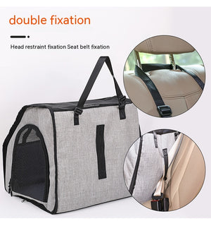 Portable Dog Car Cage – Travel Nest & Pet Carrier