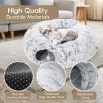 Cat Tunnel Bed – Indoor Play Tube with Washable Soft Mat for Cats & Small Pets
