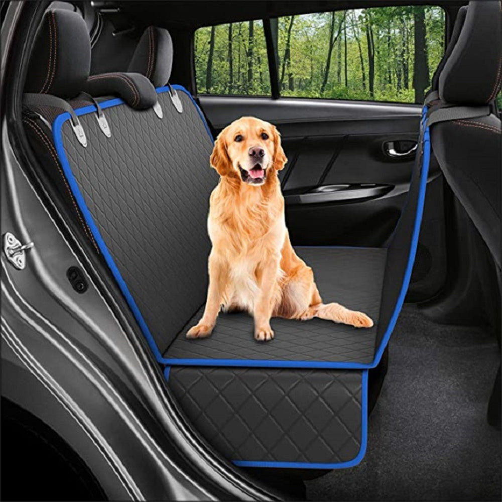 Dog Car Seat Cover Hammock – Waterproof Pet Safety Protector with Mesh & Pocket
