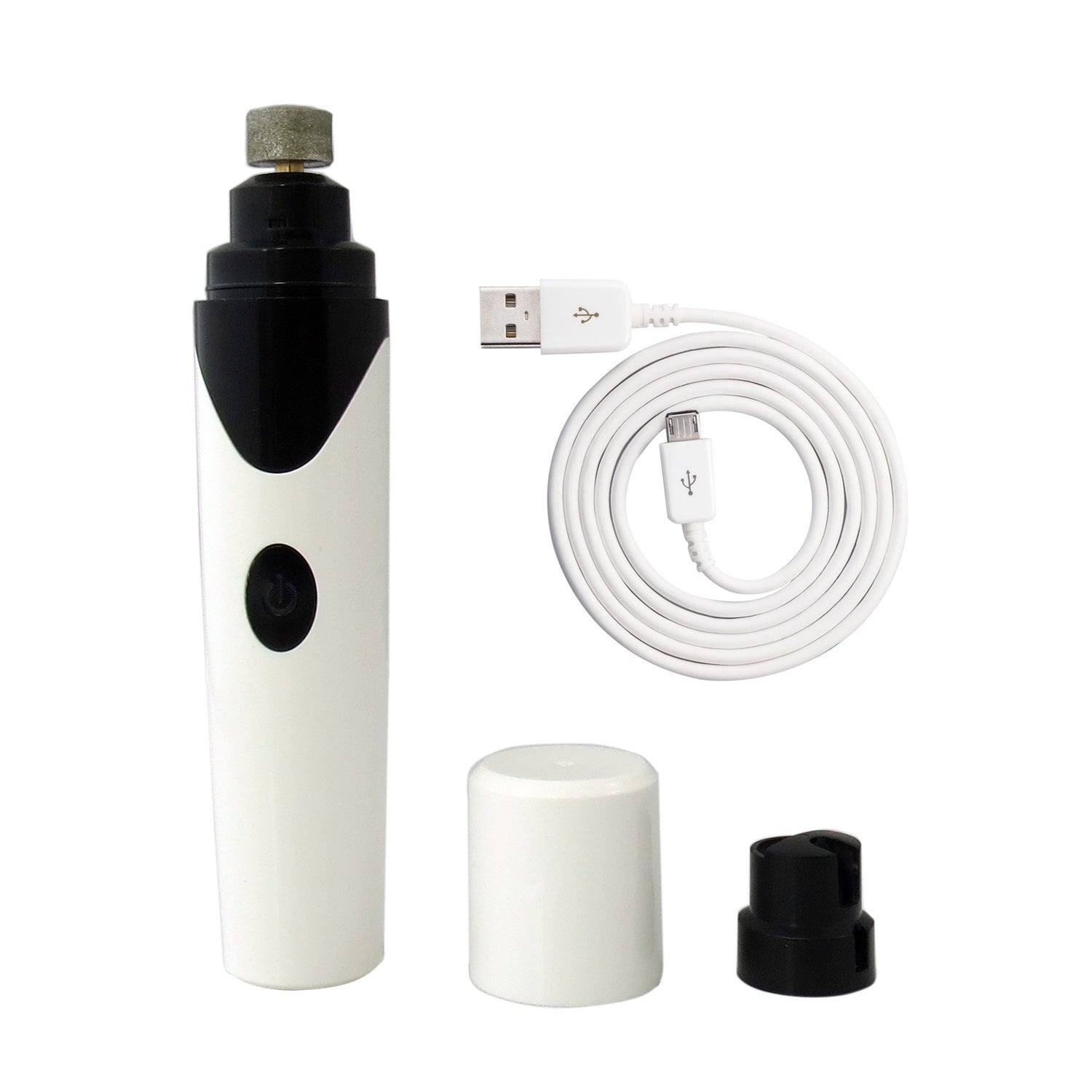 Electric Pet Nail Grinder – Low Noise USB Nail Clipper for Dogs & Cats