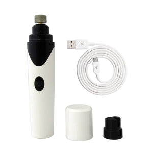 Electric Pet Nail Grinder – Low Noise USB Nail Clipper for Dogs & Cats