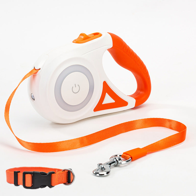 Retractable Dog Leash & Collar Set – Automatic Pet Traction Rope for Small & Medium Dogs
